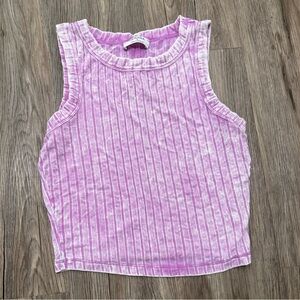 Zenana Pink/Purple Cropped Tank